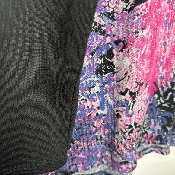 Northern Reflections Shirt Black/Pink/Purple Floral Long Sleeved Sz Extra Large - Picture 2 of 16